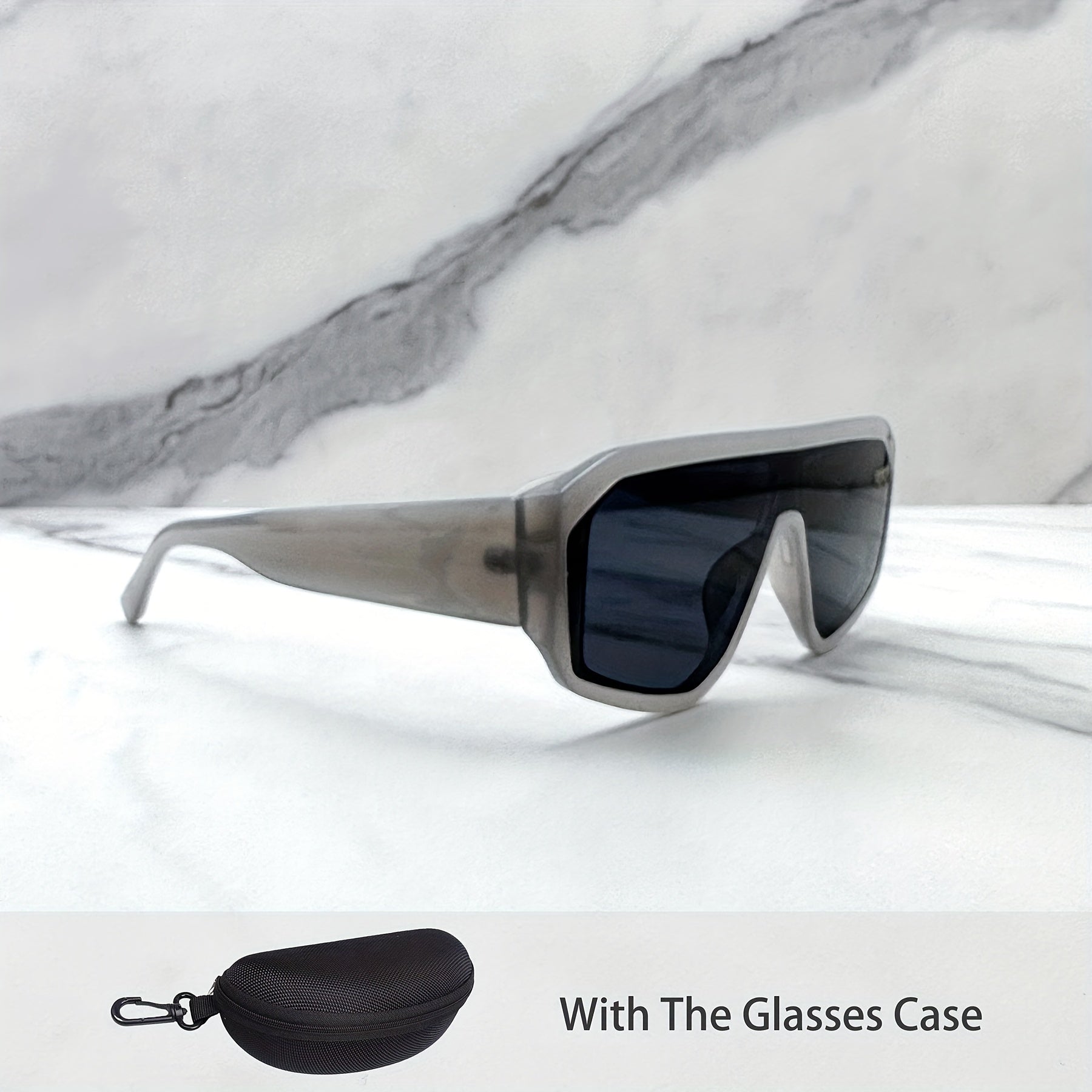 Large Retro Jelly Color Sunglasses for Men and Women Anti-Glare UV Protection for Hiking Beach Travel