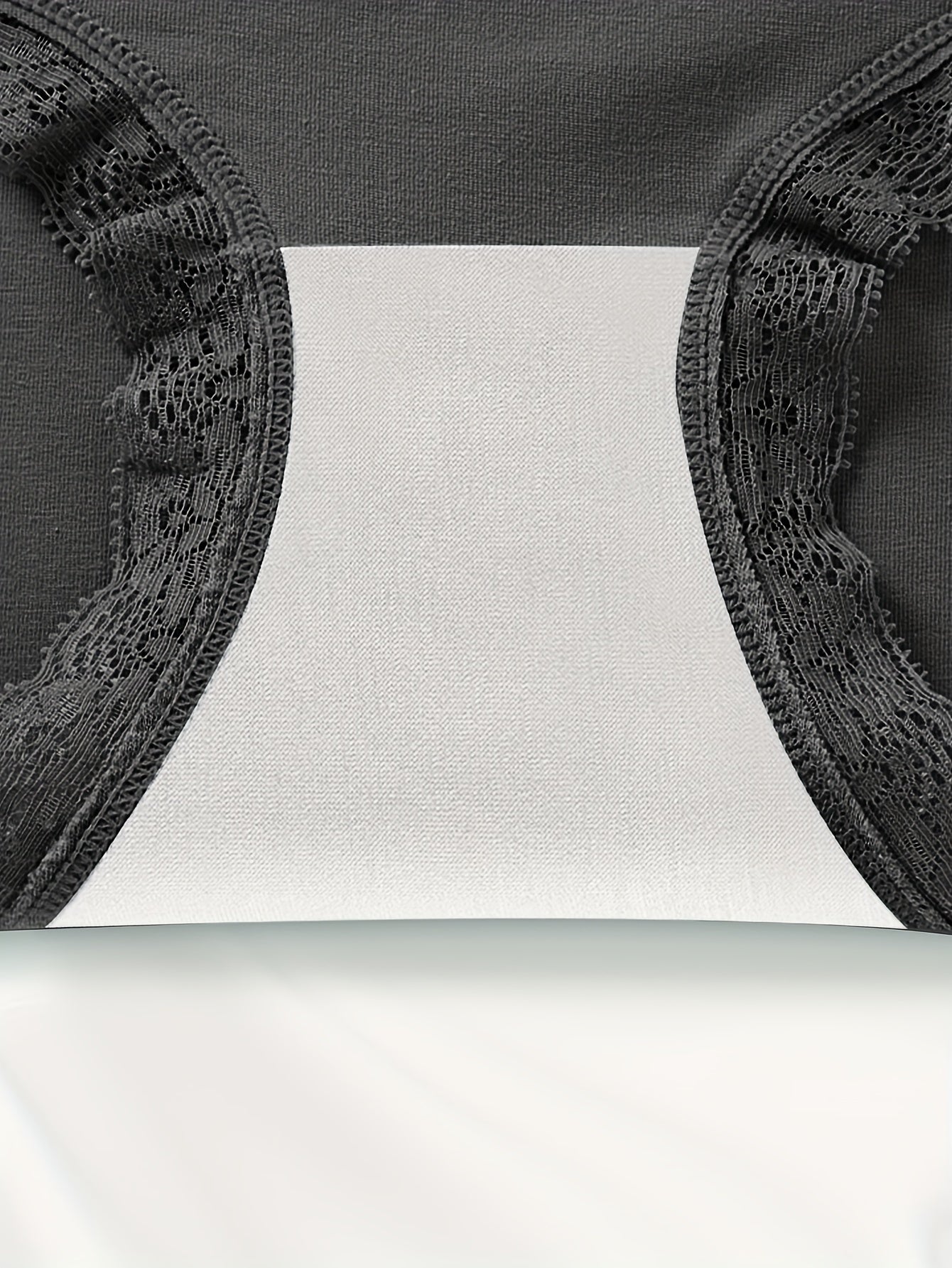 Set of 3 High-Waisted Tummy Control Lace Panties for Women