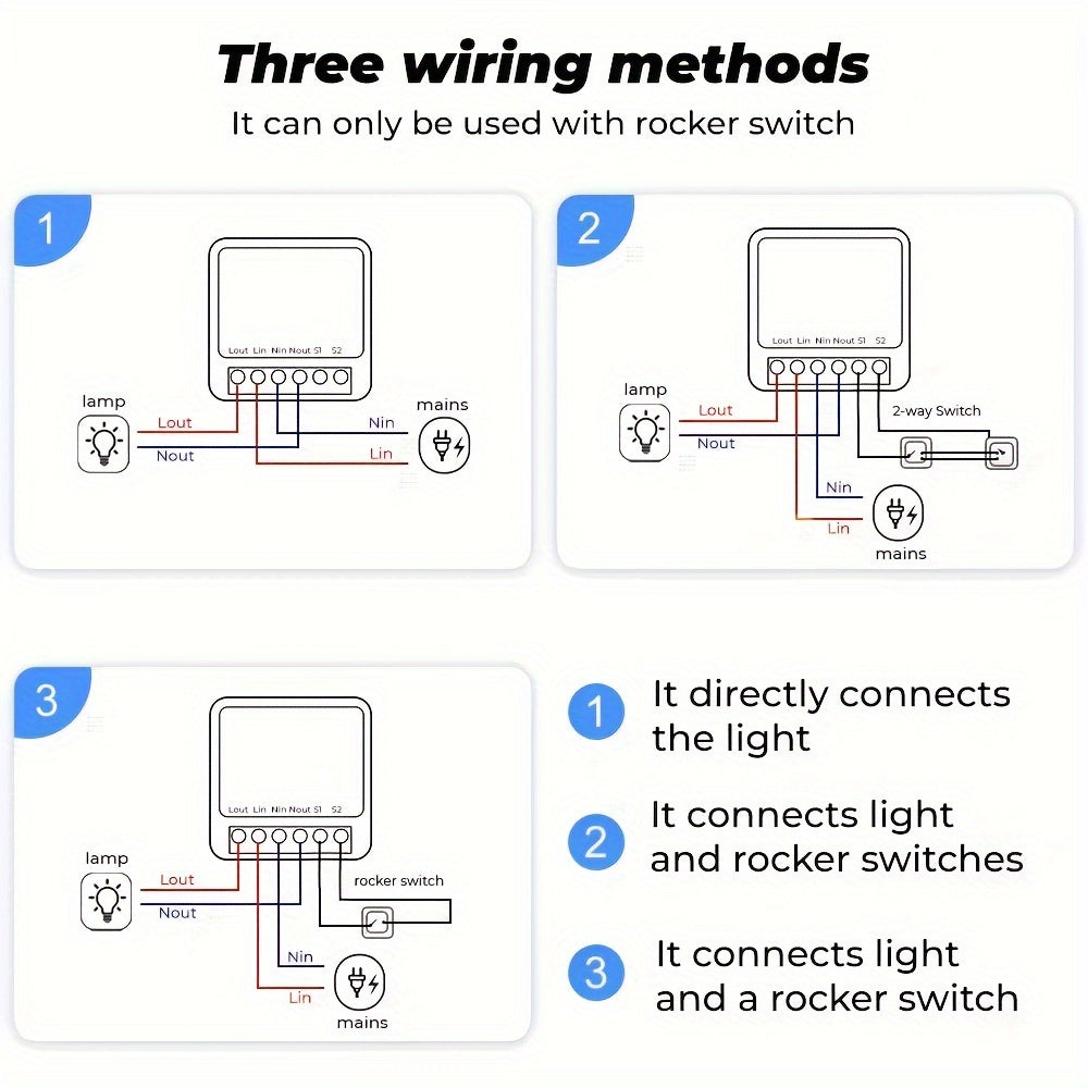 16A WiFi ZigBee Aqlli Oʻchirgich Moduli ilova va ovoz bilan boshqarish uchun elektronika