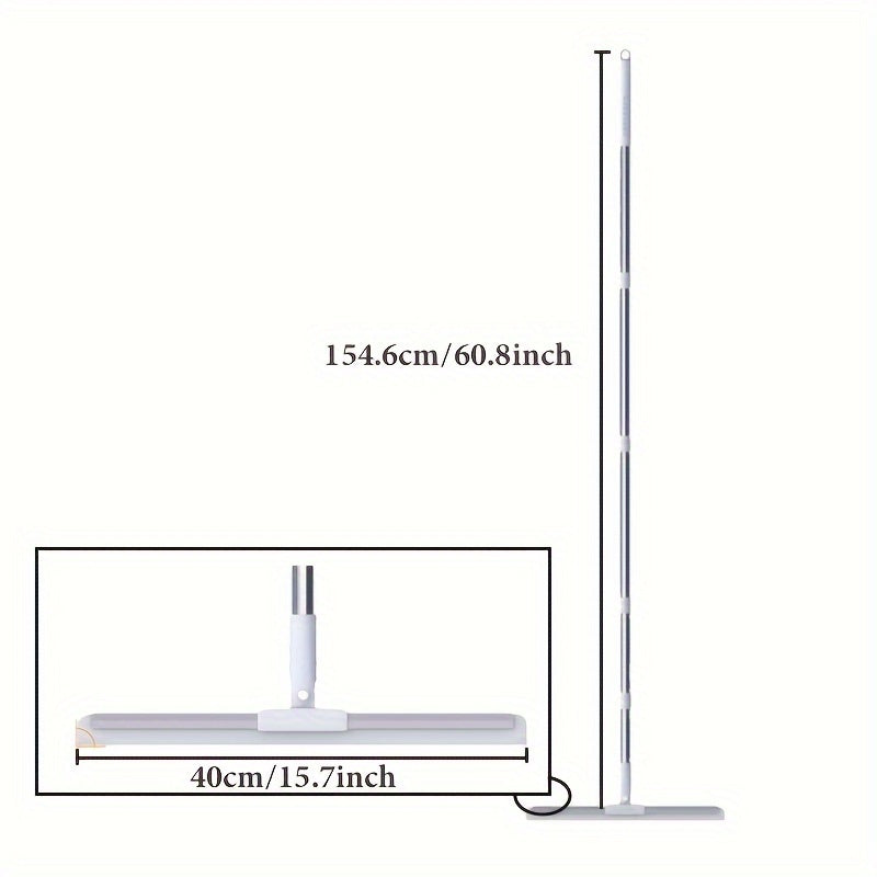 Yagona silikon squeegee polatlar, derazalar va avtomobil shishalar uchun, sozlanadigan tutqich bilan