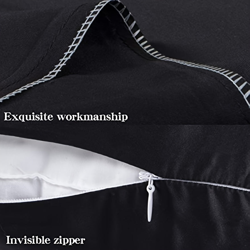 Double-Sided Summer Silk Pillowcase with Viscose Core, Smooth and Silky Feel