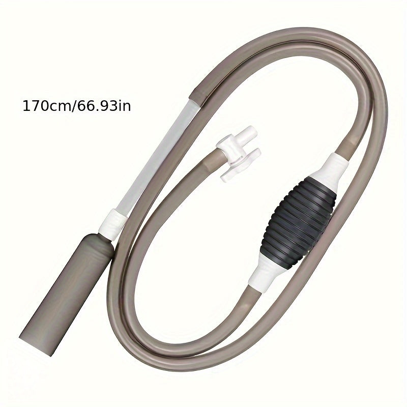 Aquarium Gravel Cleaner with 1.7m Hose Fish Waste Removal Siphon Pump