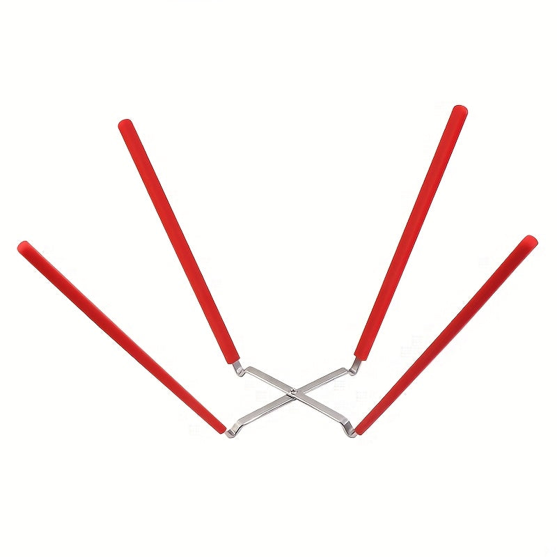 Silicone Folding Cake Cooling Rack for 12.7-22.86 cm Molds Collapsible Stainless Steel Baking Sheet