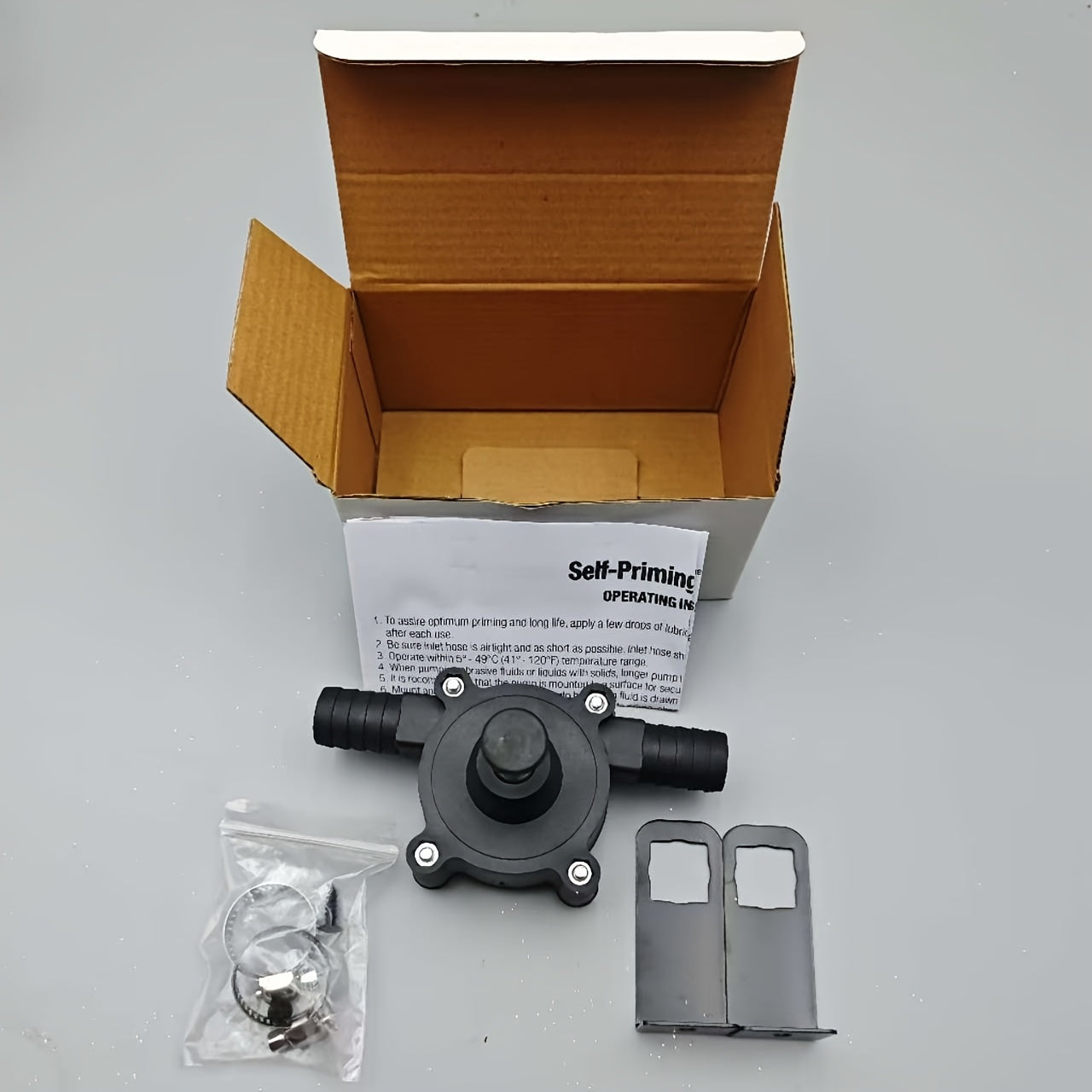 Portable Hand Drill Water Pump Kit Self-Priming Centrifugal Pump No Battery Easy Liquid Transfer