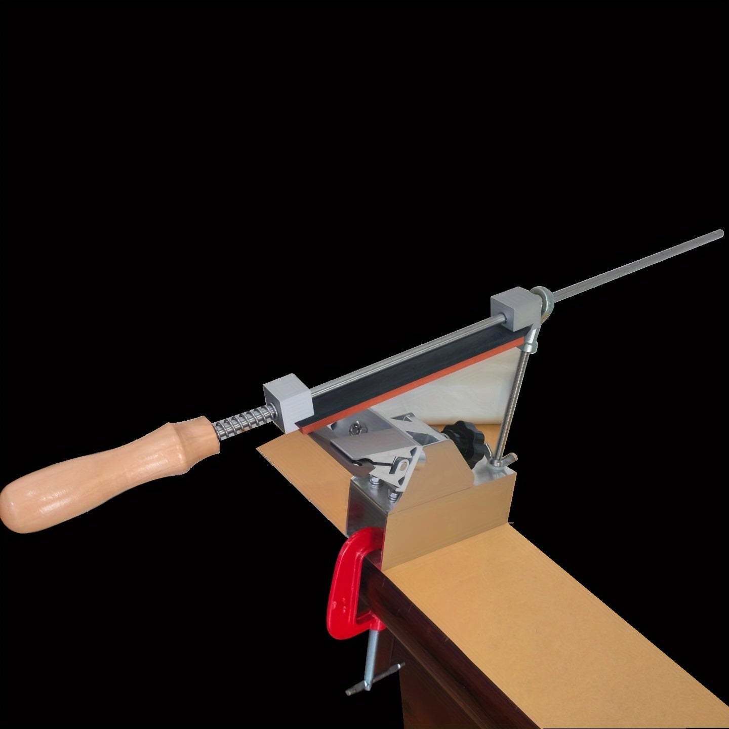 Alüminiy pichoqni qirqish uchun 3 bosqichli tizim, 360° klamp va qirqish toshlari bilan