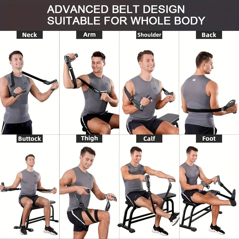 JustEvo Stretch band fascia quroli almashtiriladigan, ajratiladigan teleskopik bosh bilan. Yuqori chastotali tebranish, ko'p darajali sozlash, kuchli massaj, avtomatik vaqtni belgilash xususiyatlariga ega. Ideal uchun