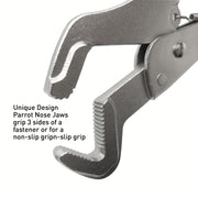 Регулируемые плоскогубцы с зажимом для носа попугая из углеродистой стали, с нескользящей рукояткой, зажим и трубопровод