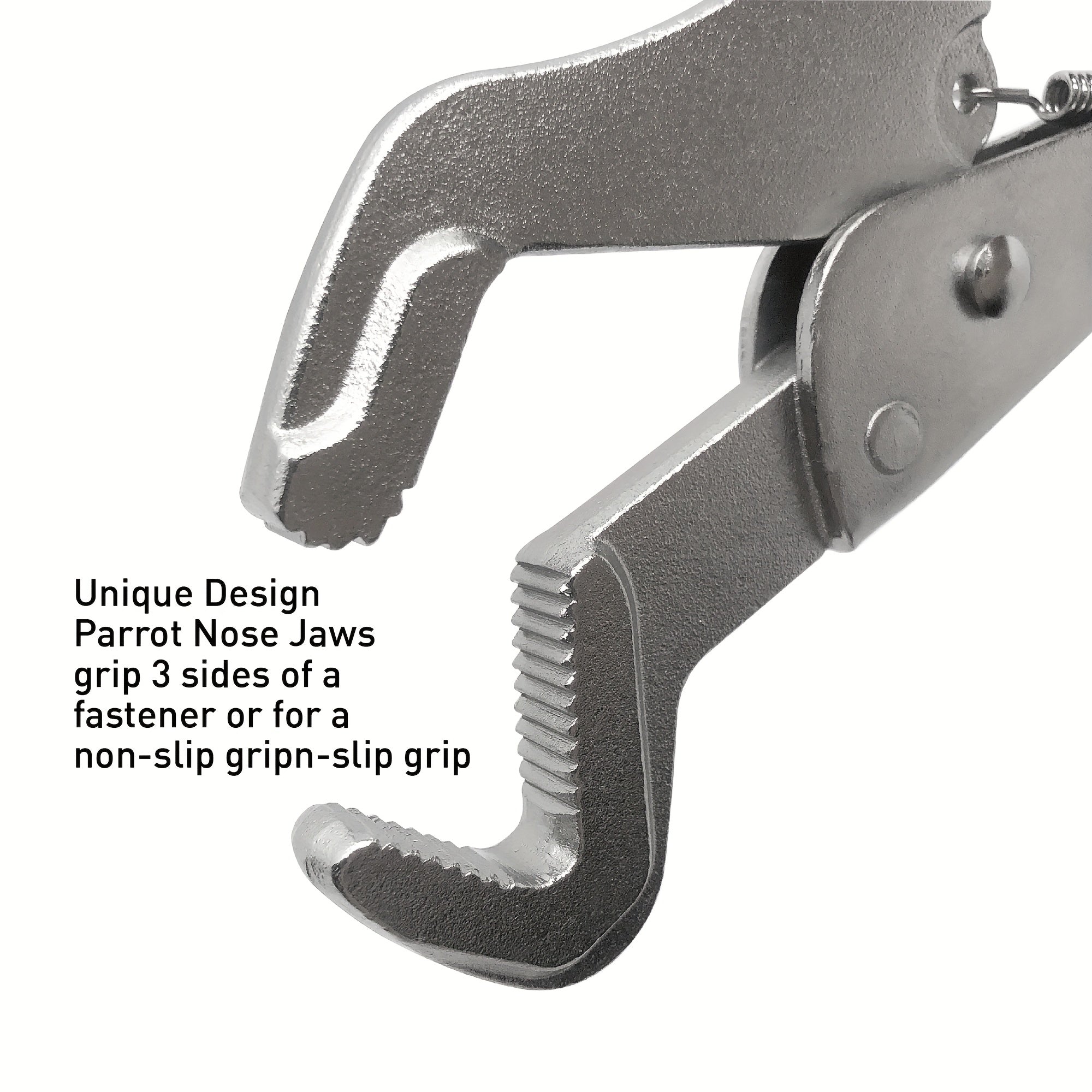 Ajustable pinza de presión con bloqueo para pico de loro, acero al carbono, agarre antideslizante, sujetador y tubería
