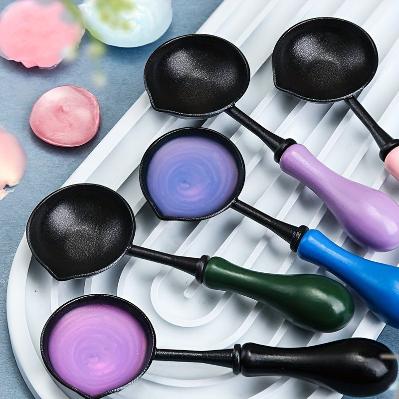 Fire Paint Wax Melting Spoon Non-Stick Seal Wax Heating Tool Easy to Clean