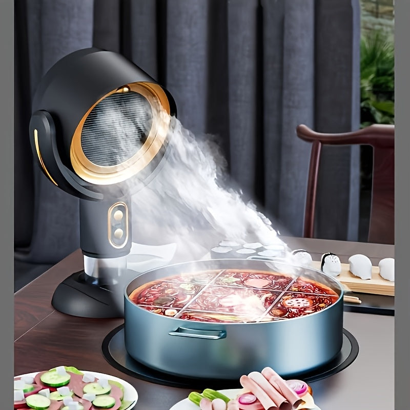 Portable Desktop Smoking Machine ABS Body USB Charging Washable Filter