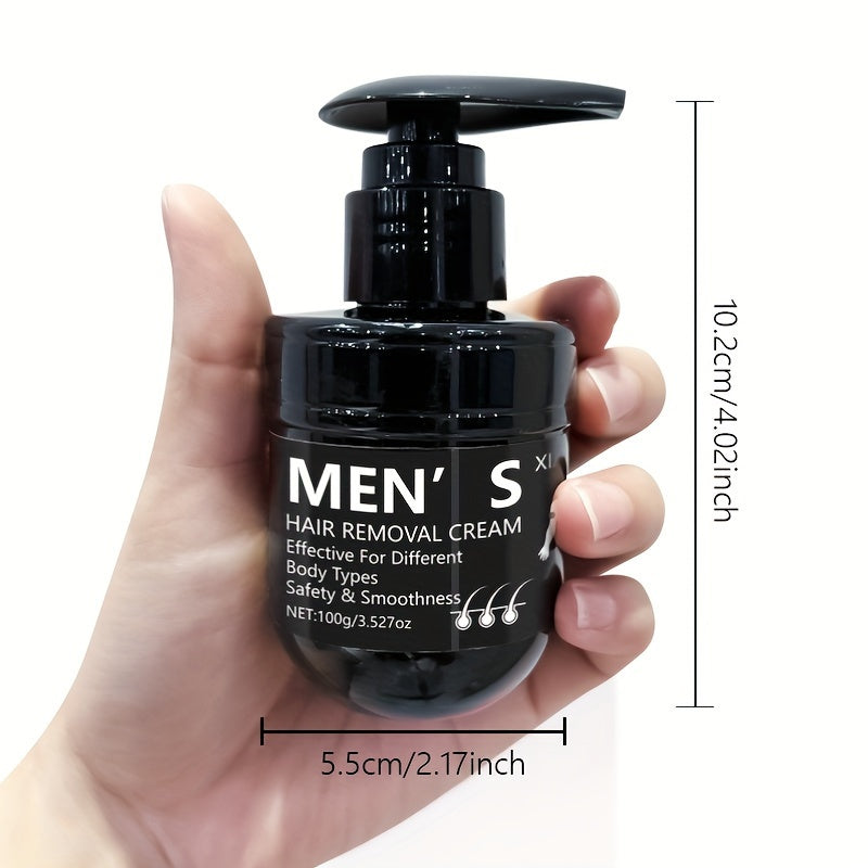Men's Hair Removal Cream 100g Hypoallergenic Non-Irritating Smooth Skin
