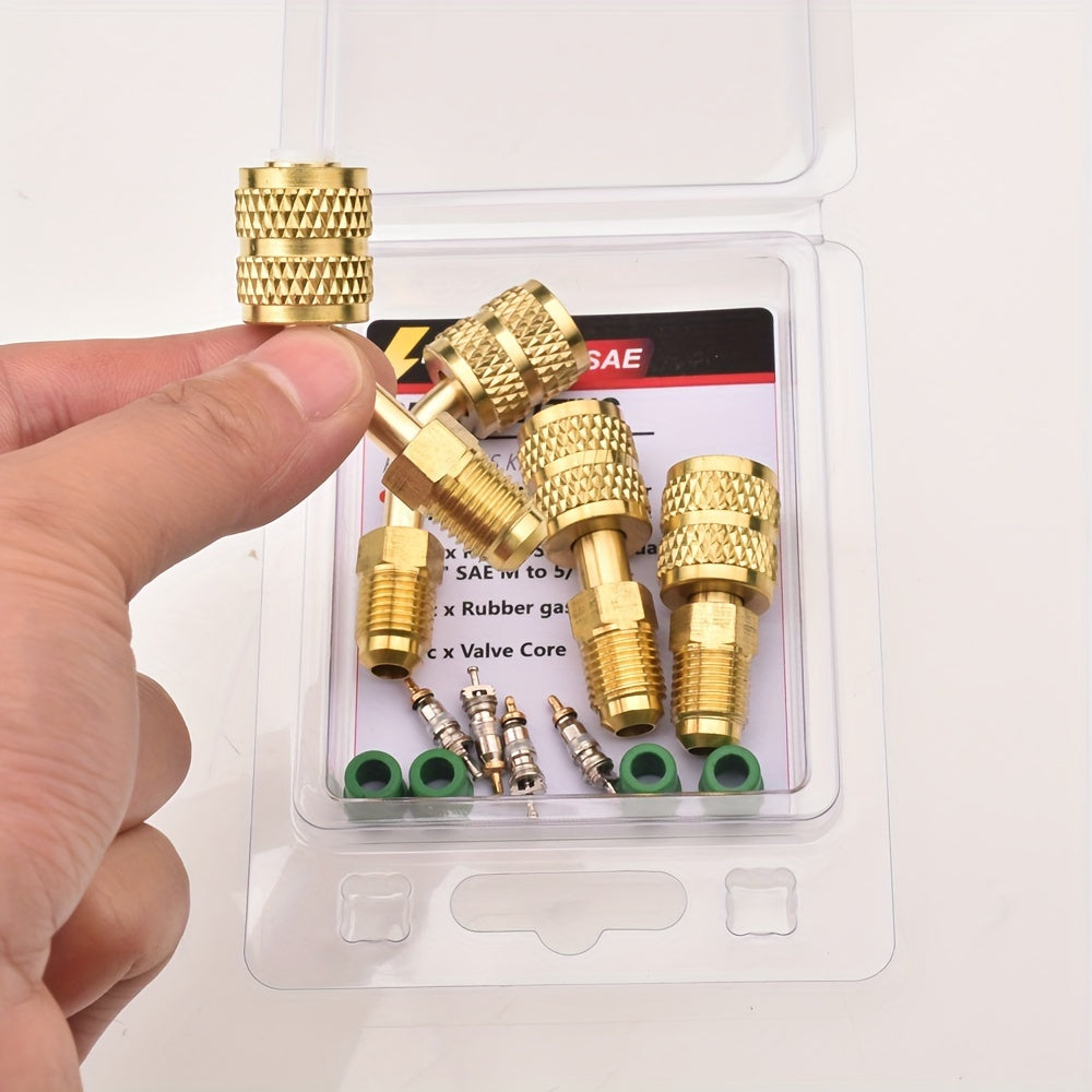 Quick Connect Fittings for R410A 1/4" SAE Male to 5/16" SAE Female HVAC Refrigeration