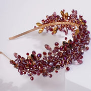 Women's Rhinestone Headband Tiara Bridal Hair Accessory for Weddings and Parties