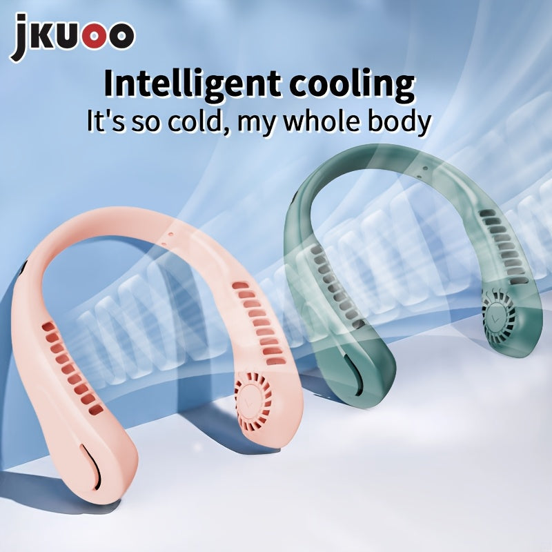 USB Hanging Neck Fan Portable Leafless Silent Electric Fan for Outdoor Use