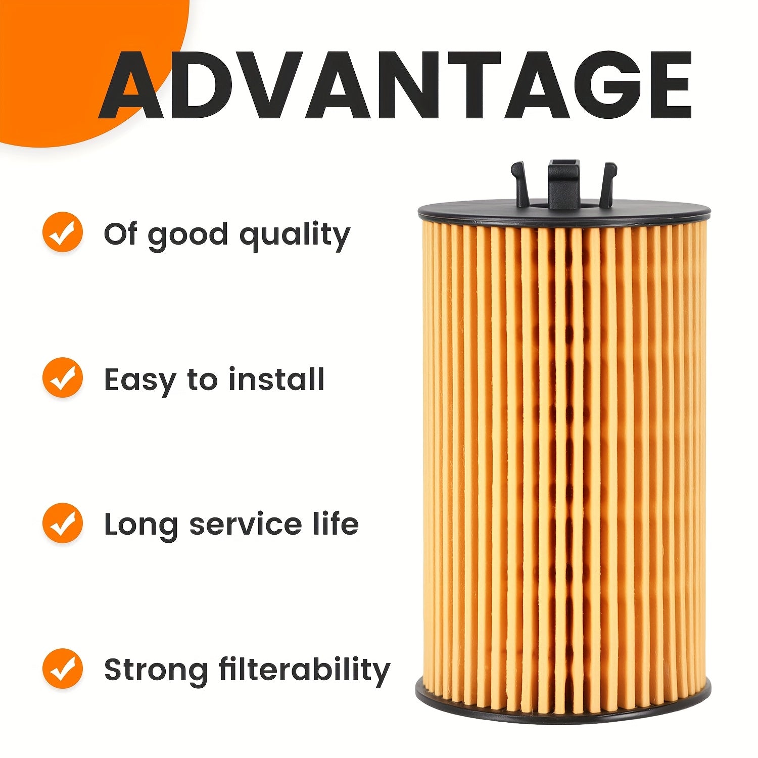 Engine Air Filter High Efficiency Plastic Outer for Car