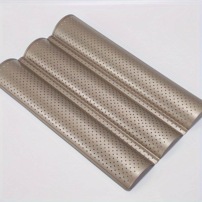 Baguette Baking Pan Non-Stick Mesh Mold 2 3 or 4 Slot Options