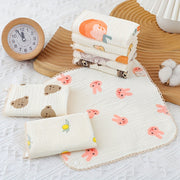 Набор из 3 мягких муслиновых детских слюнявчиков - многофункциональные, висячие треугольные полотенца для кормления и протирки рук