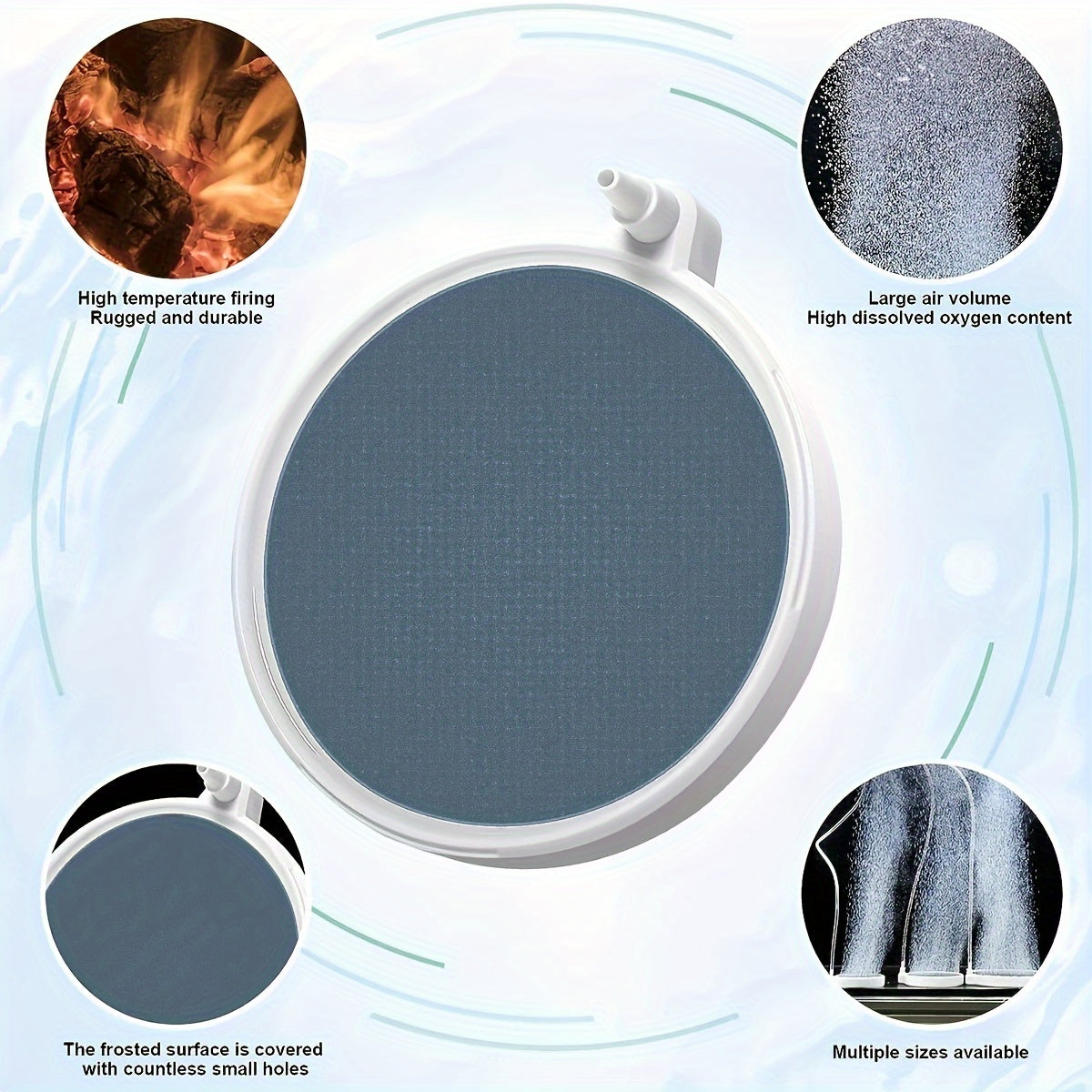 Nano Bubble Plate for Fish Tank Oxygenation Low Pressure Water Diffuser