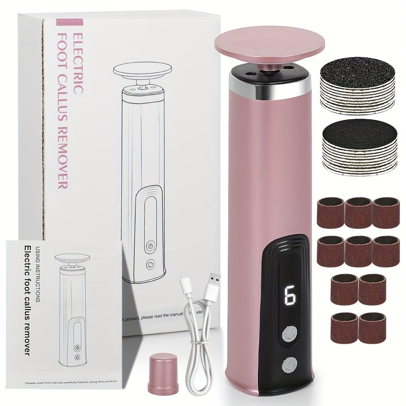 Electric Foot and Nail Polisher USB Rechargeable Personal Care Device