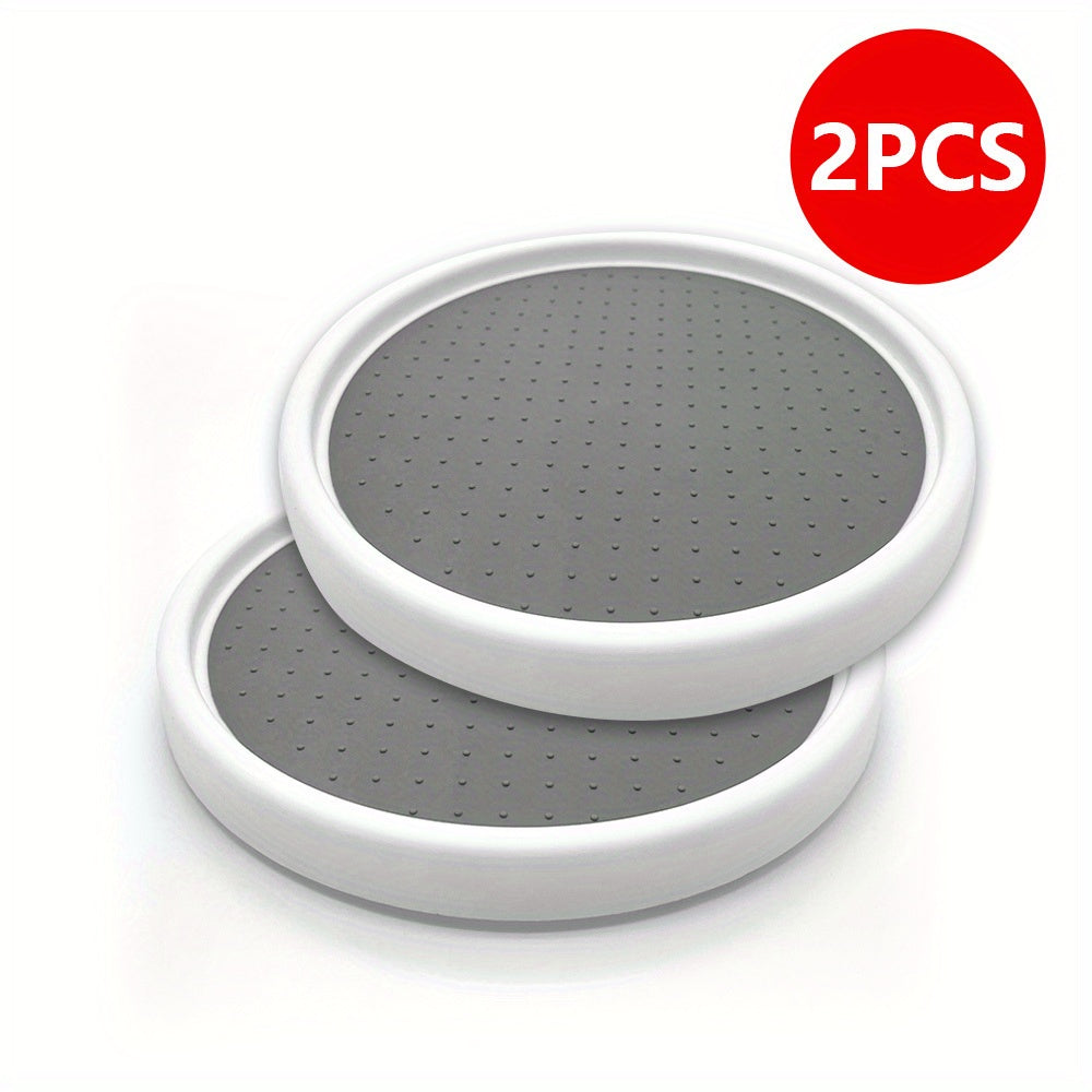 Set of 1 or 2 Non-Slip Lazy Susan Turntable Organizers, 25.4 cm for Cabinets and Pantries