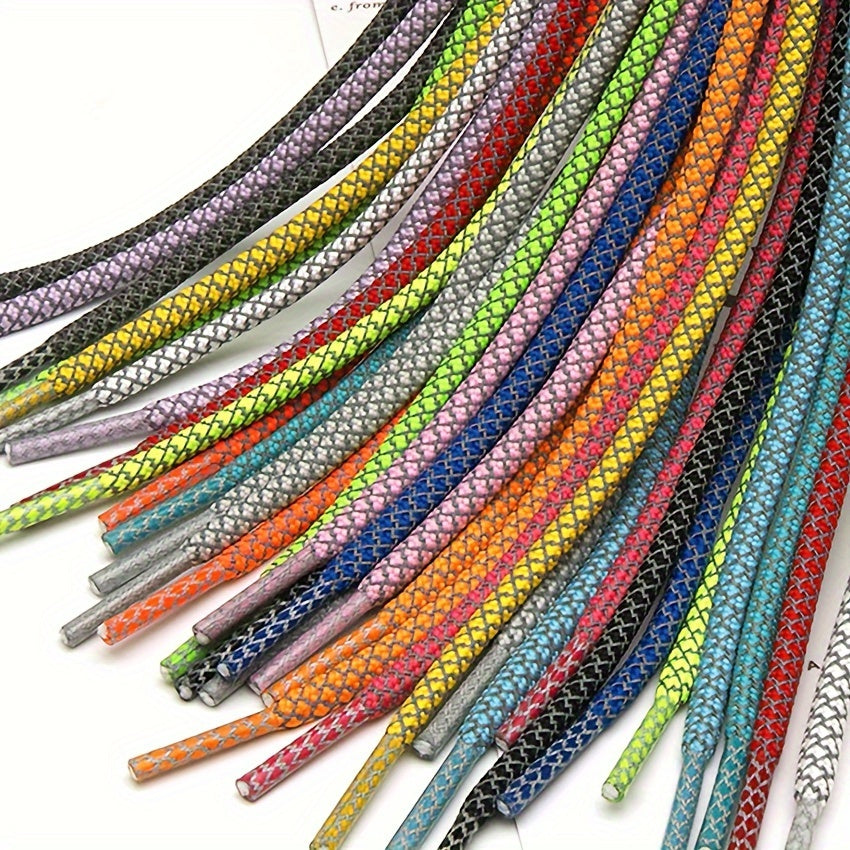 Reflective Shoe Laces for Sneakers Fluorescent High Brightness 2 Pairs