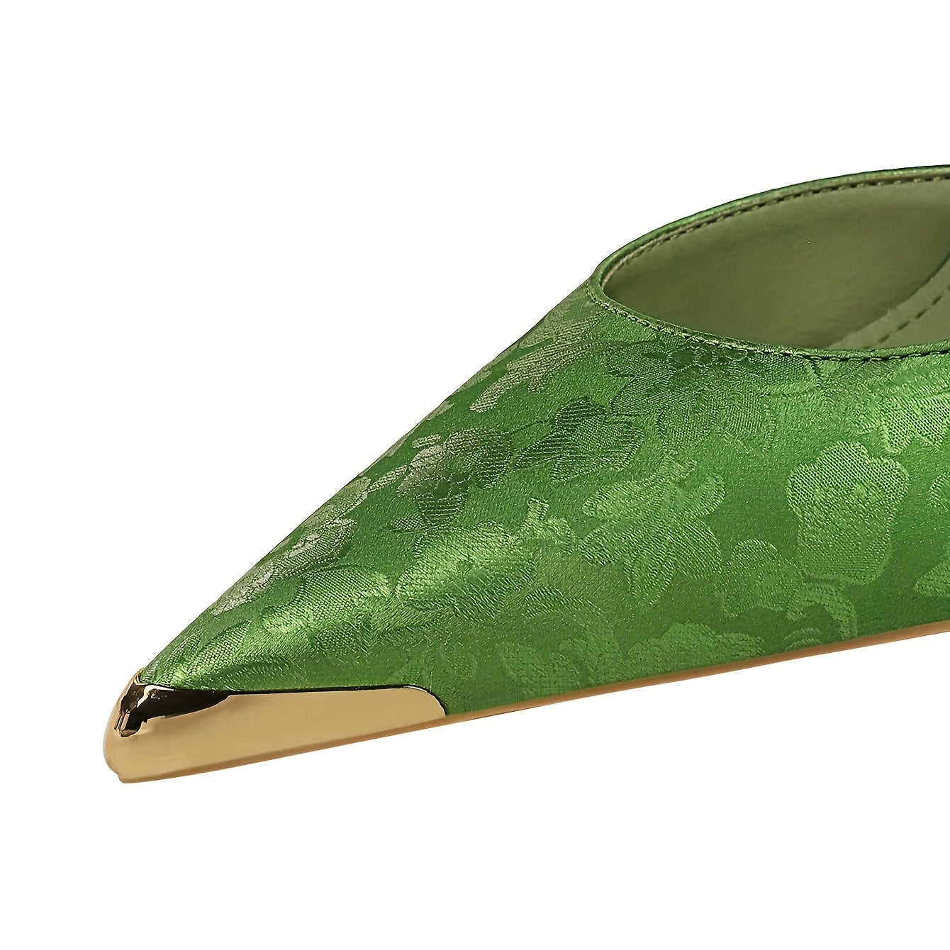 Women Green High Heels Stiletto Pointed Toe Pumps for Formal Events