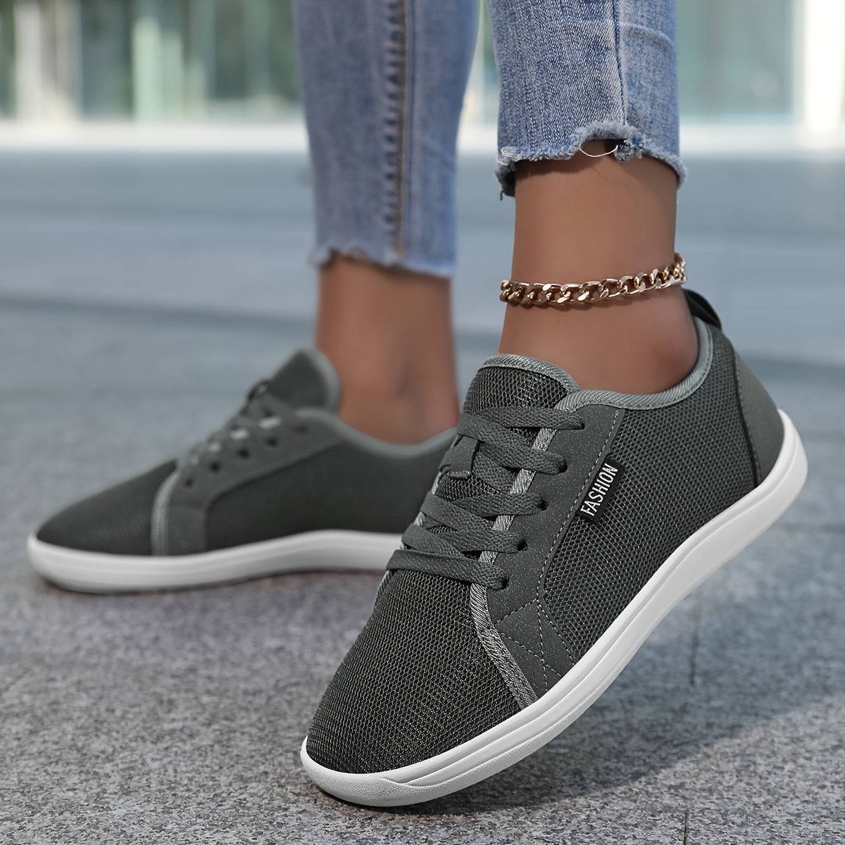 Women's Minimalist Barefoot Sneakers Wide Fit Breathable Knit Casual Shoes