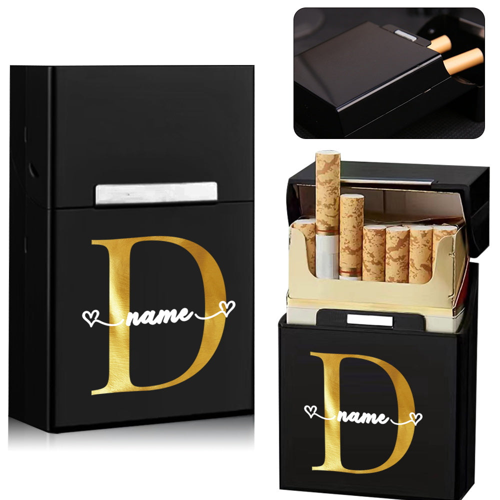 Personalized Metal Cigarette Case Water-Resistant Travel Organizer for Men