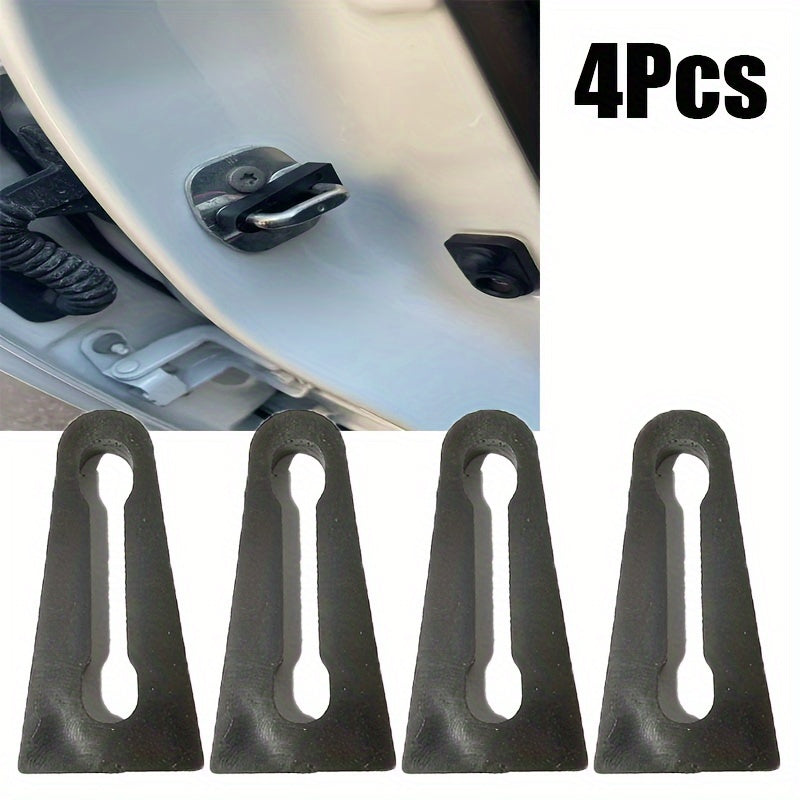 4pcs Shock Absorber Rubber Pads Impact Cushioning Door Lock Seals TPE Noise Reduction
