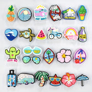 Unisex Plastic Shoe Charms 30pcs Fruit Watermelon Pineapple Sea Life