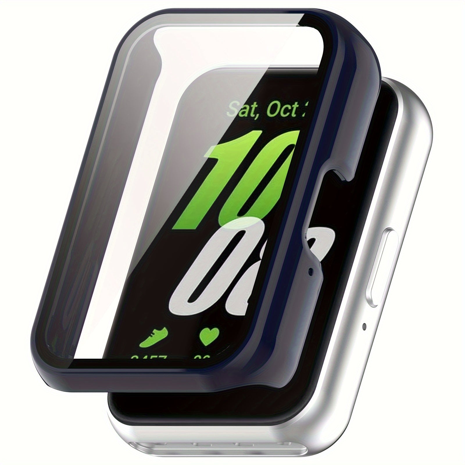 Smartwatch Case for Galaxy Fit3 Tempered Glass Scratch Resistant Hard Shell