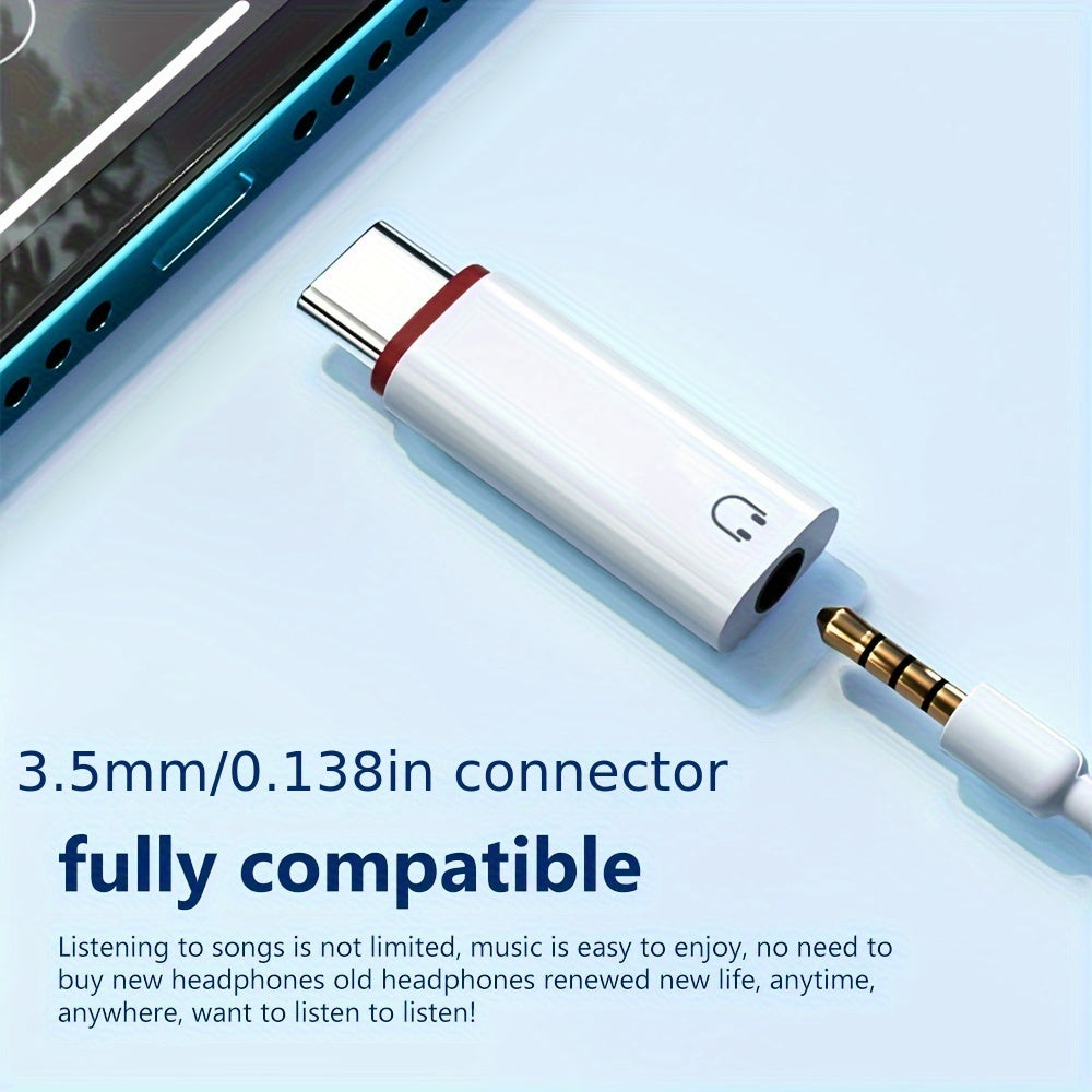 USB C to 3.5mm Audio Adapter for iPhone Samsung Devices Male to Female Headphone Converter