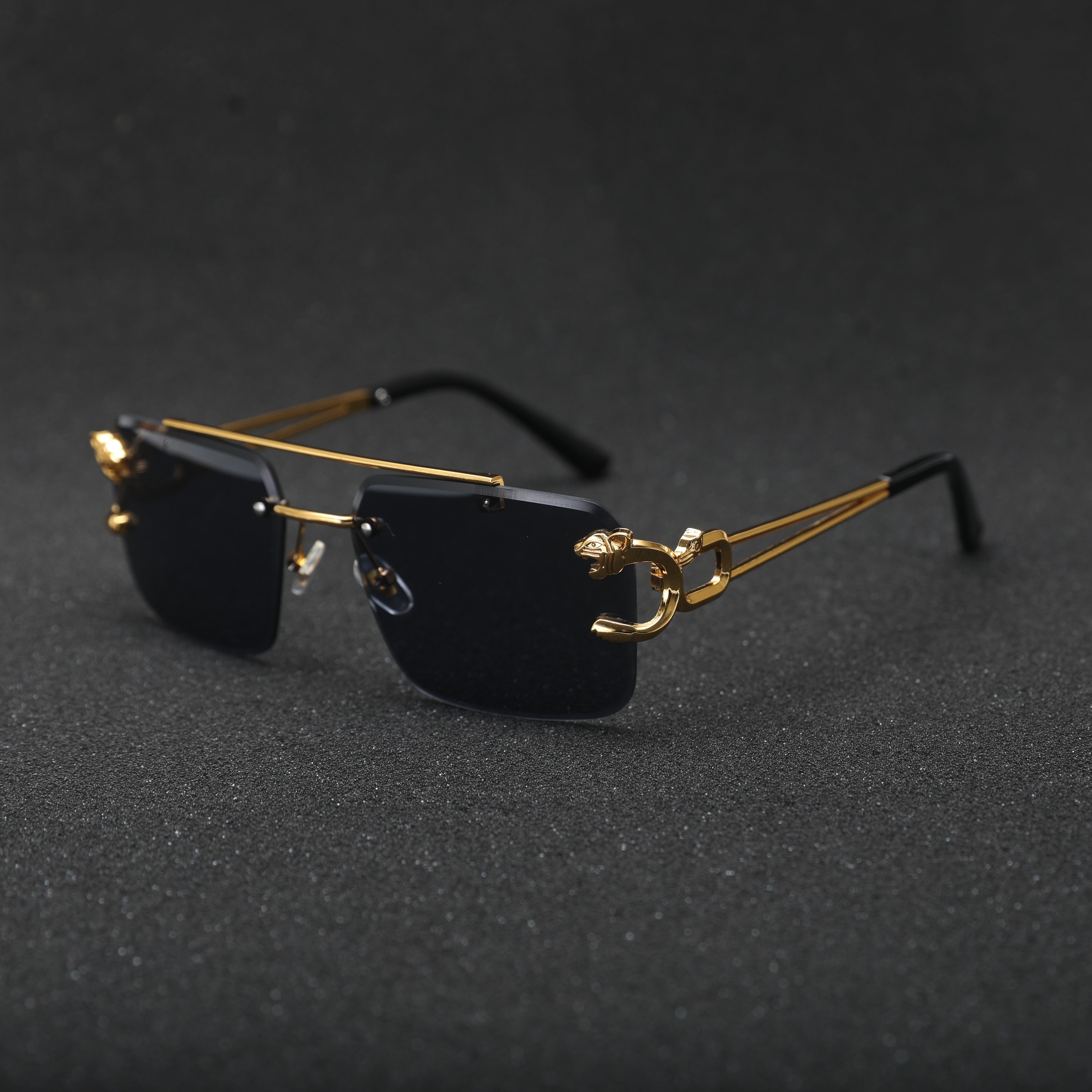 Erkaklar uchun kvadrat ramkasiz moda ko‘zoynaklar yengil optik ko‘zoynaklar