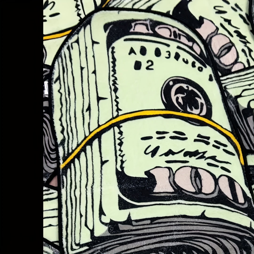 Alfombra de bienvenida con símbolo de dólar para decoración del hogar, poliéster duradero, lavable a mano