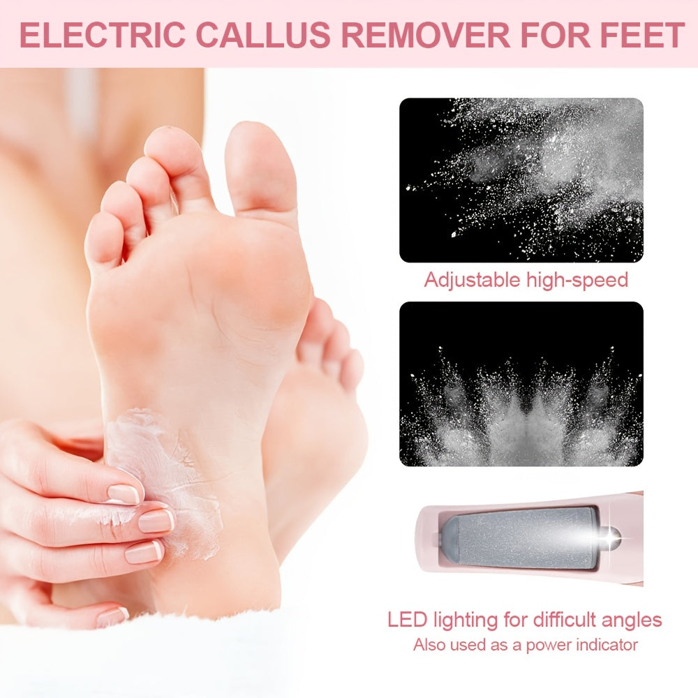 Rechargeable USB Electric Foot File for Callus Removal Portable Foot Grinder for Smoothing and Foot Care