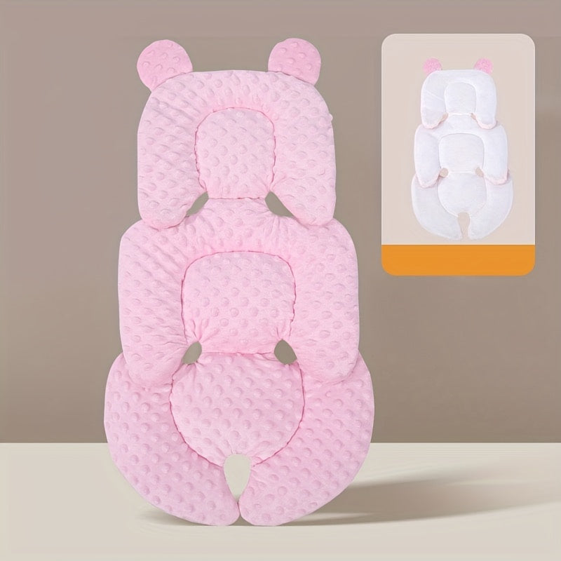 Reversible Baby Stroller Pad for Winter Warmth and Breathability Pink Blue