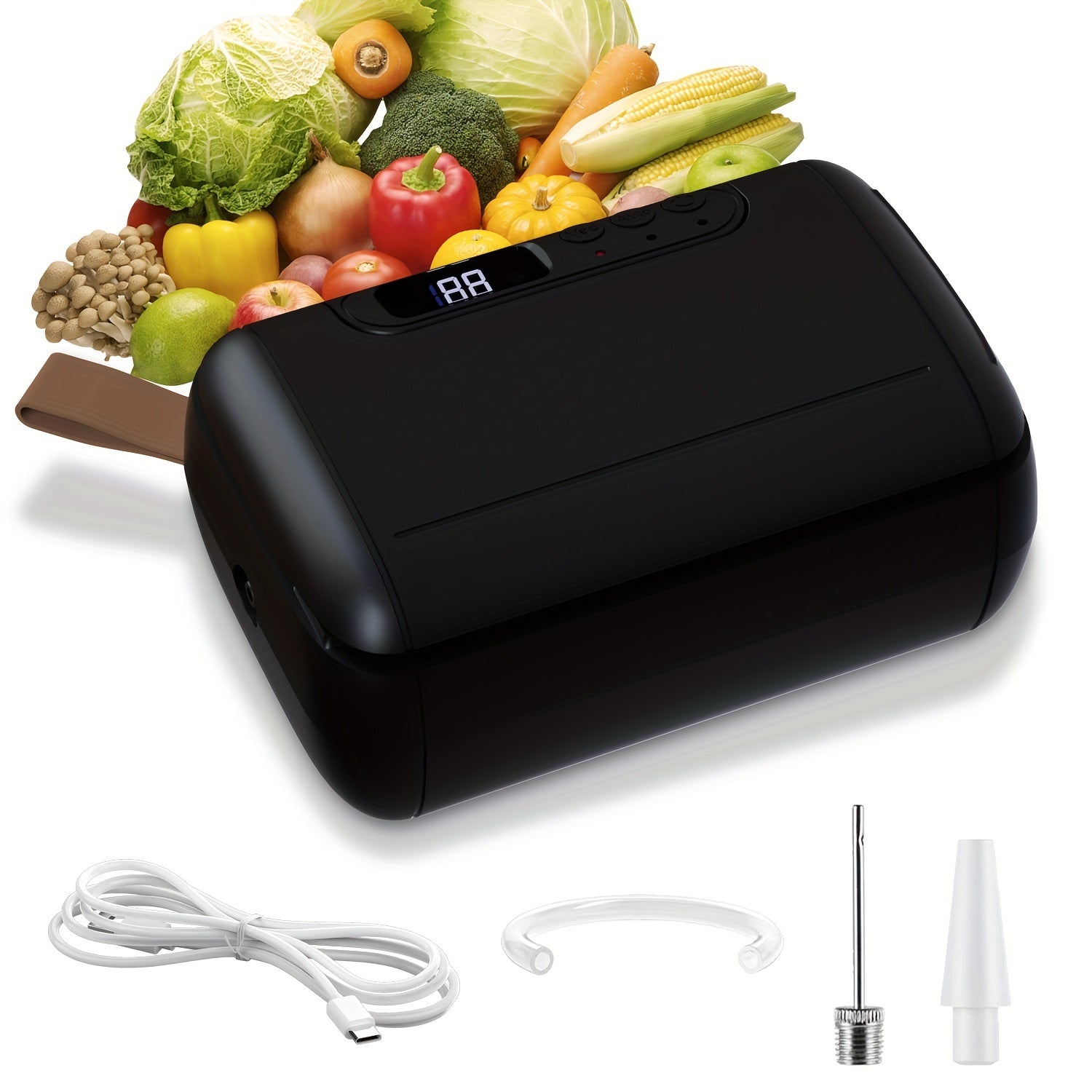 PANCERKA USB-Uyquvchi Qayta To'ldiriladigan Vacuum Sealer Kiti Mason Bankalari uchun - Keng va Oddiy Oyoqlarga mos keladi, Ovqat Saqlash va Konserva qilish uchun ideal.