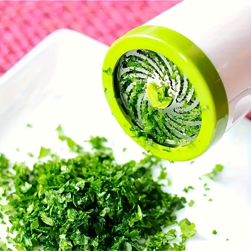 Manual plastic spice grinder for chopping parsley vegetables cilantro ideal for chefs foodies in home restaurant kitchens