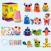 Educational Art and Craft Set for Kids Ages 3-6 with Stickers and Fine Motor Skills Development