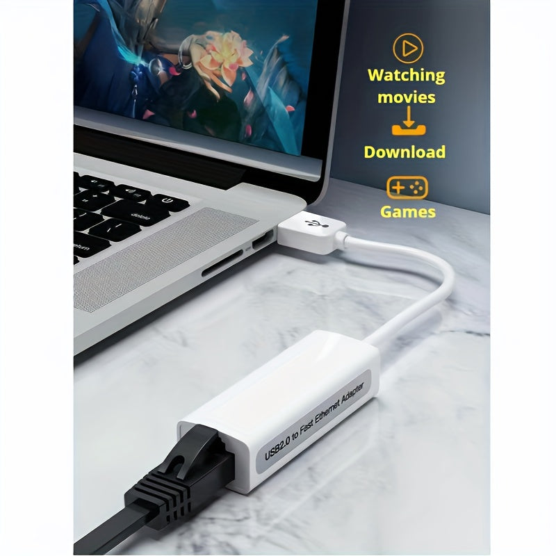 USB to Ethernet Adapter with Gigabit Port Plug-and-Play Network Card