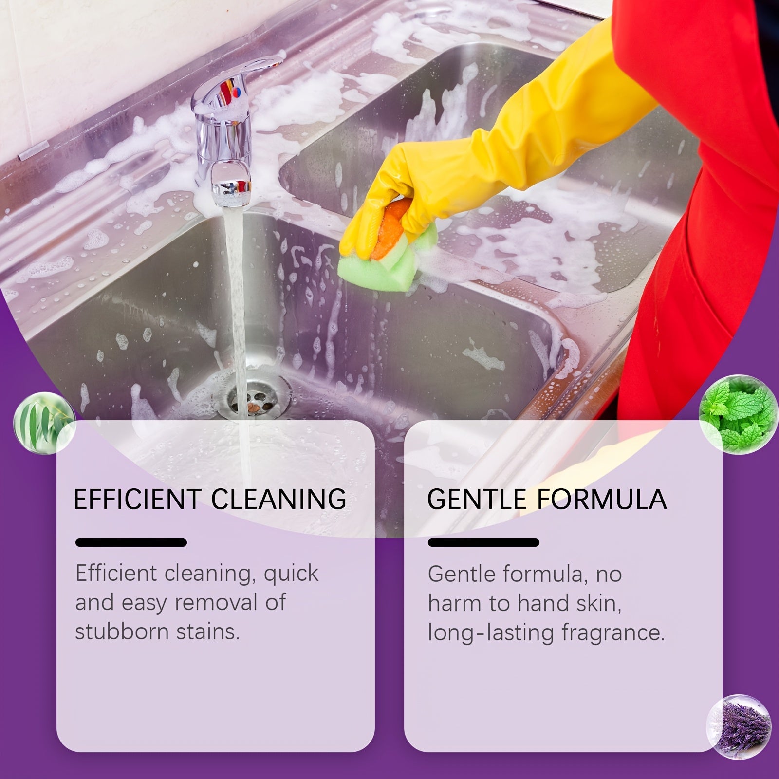 Barcha maqsadlar uchun oshxona tozalash spreyi, natriy bikarbonat dog'larni olib tashlovchi