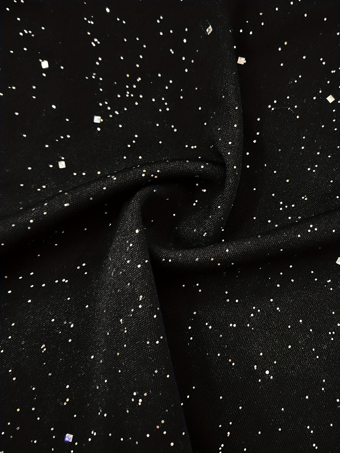 Mono de una pieza de mujer de talla grande con lentejuelas y pantalón ancho casual sin mangas