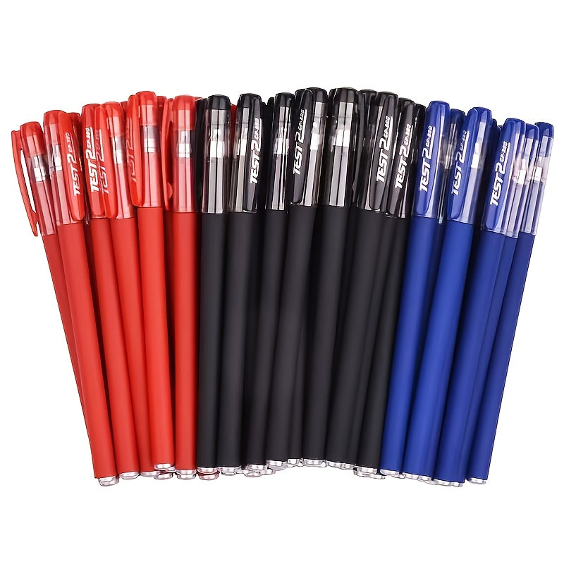10-Piece Gel Pen Set for Students Office School Includes Red Black Water Carbon