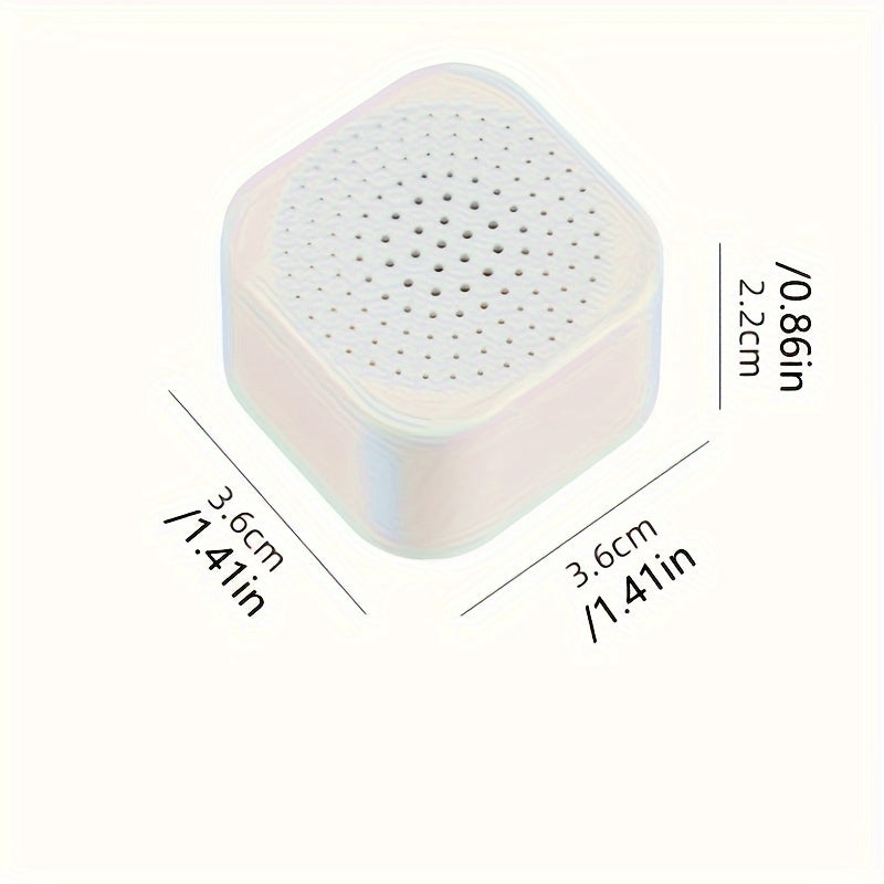 6Pcs Activated Charcoal Refrigerator Deodorizers White Plastic Odor Moisture Eliminators