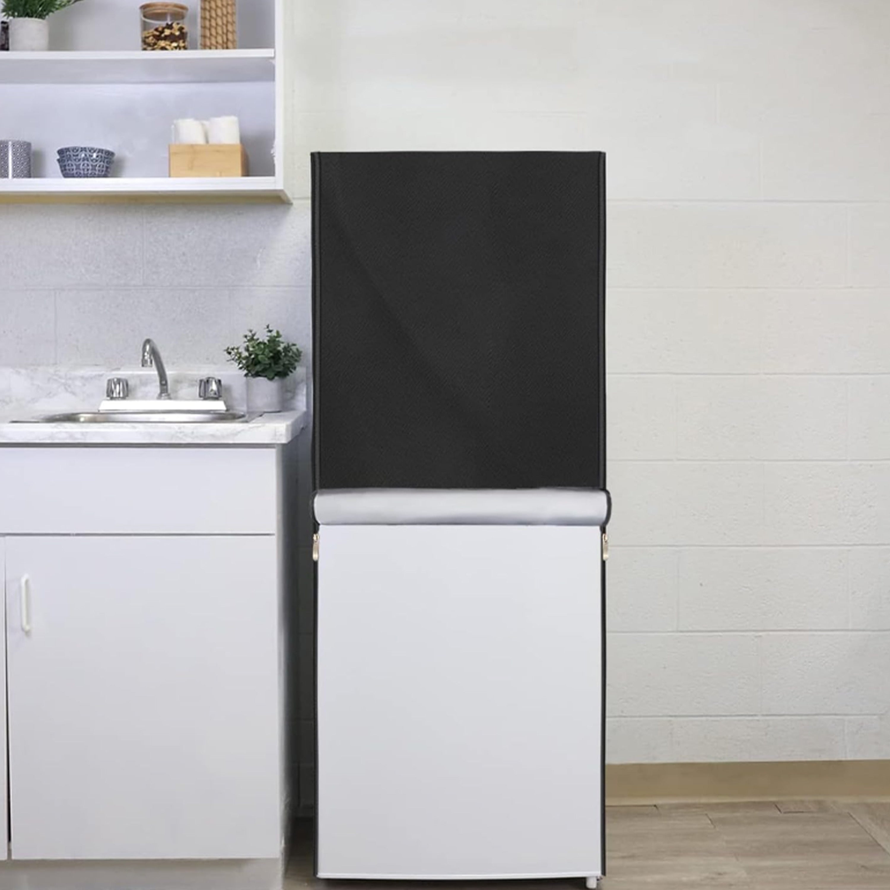 Cubierta reutilizable para frigoríficos para congeladores verticales a prueba de polvo y lluvia, gran almacenamiento en frío