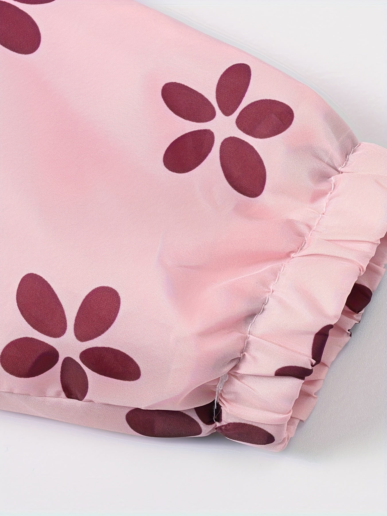 Girls' Cartoon Flower Print Hooded Zipper Jacket with Pockets for Girls 12 and Under