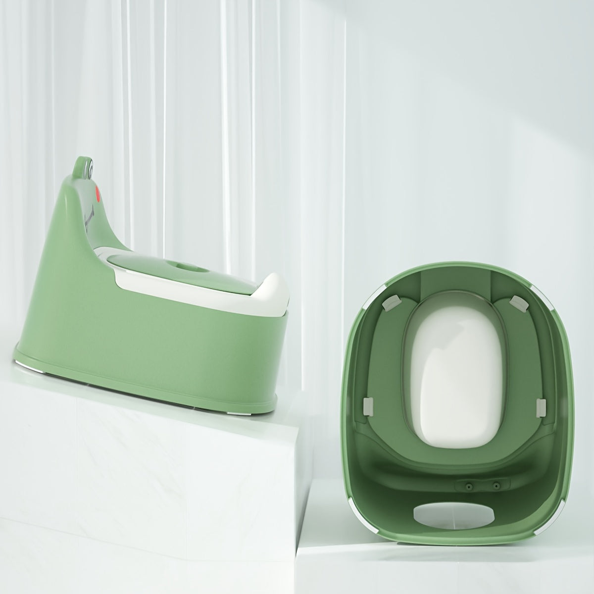 Children's Toilet Training Seat with Potty and Self-Contained Toilet for Large and Small Needs