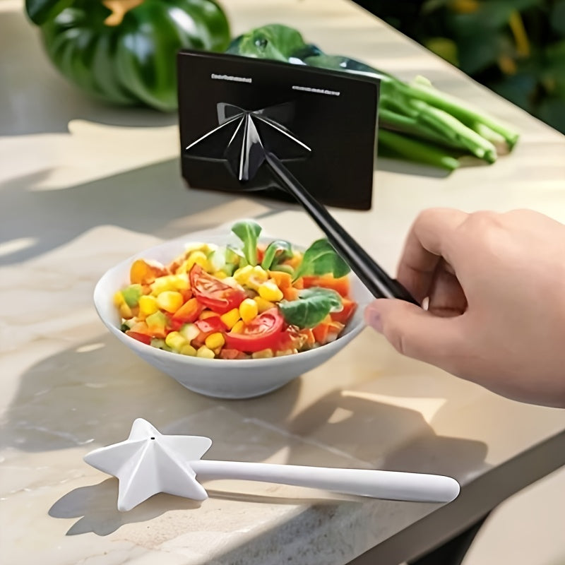 Refillable Magic Wand Salt and Pepper Shakers with Easy-Pour Holes for Kitchen Decor