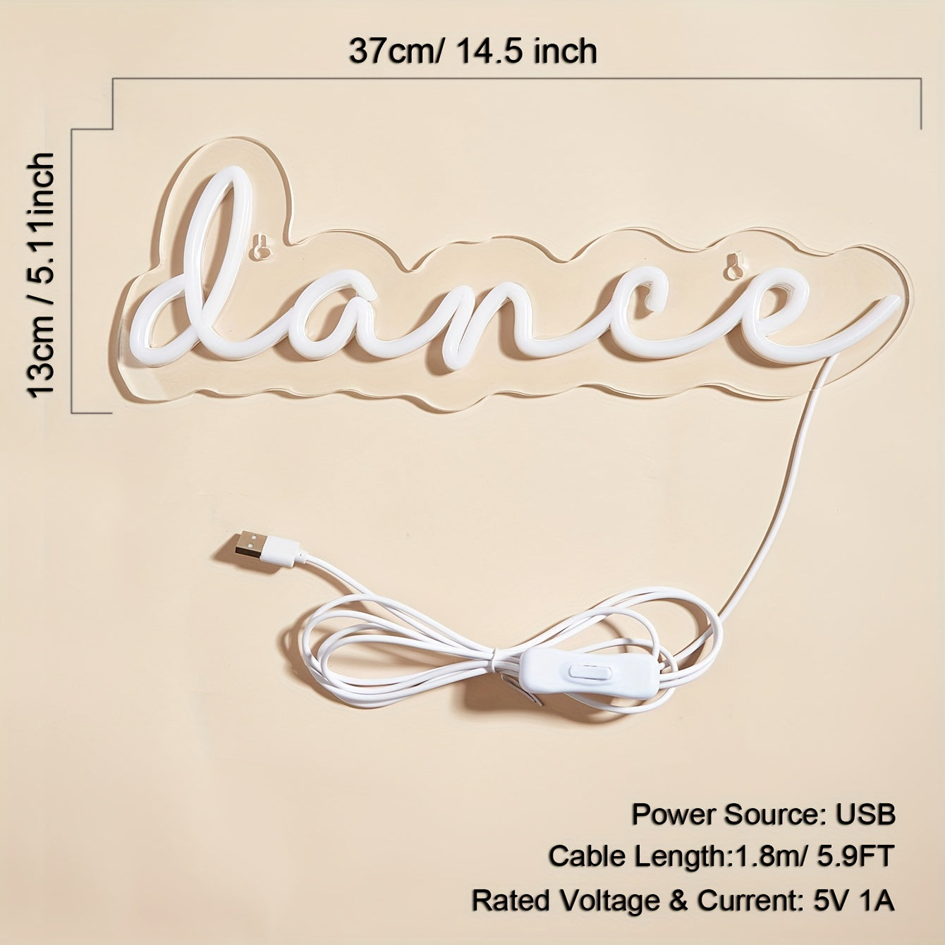 LED Neon Sign USB Powered for Bedroom Wall Decor Party Wedding Holiday