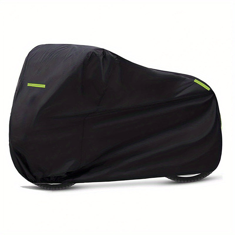 Universal Waterproof Motorcycle Cover 210D Oxford Durable All-Weather Black Yellow